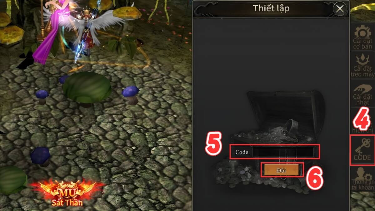 Tất tần tật code MU Vĩnh Hằng 2026 + hướng dẫn nhập nhanh 9 Cách nhận code MU Vĩnh Hằng bước 3