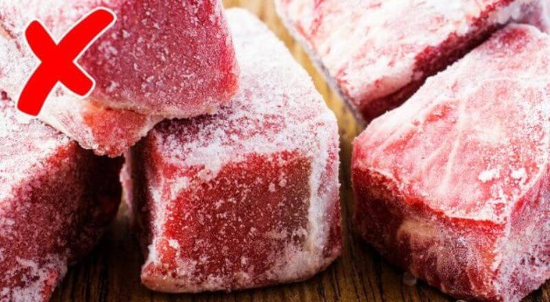 Ba dấu hiệu nhận biết thịt đông lạnh đã hỏng