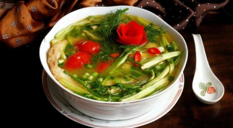 Cách làm Canh cá rau cần đầu xuân bước nấu canh