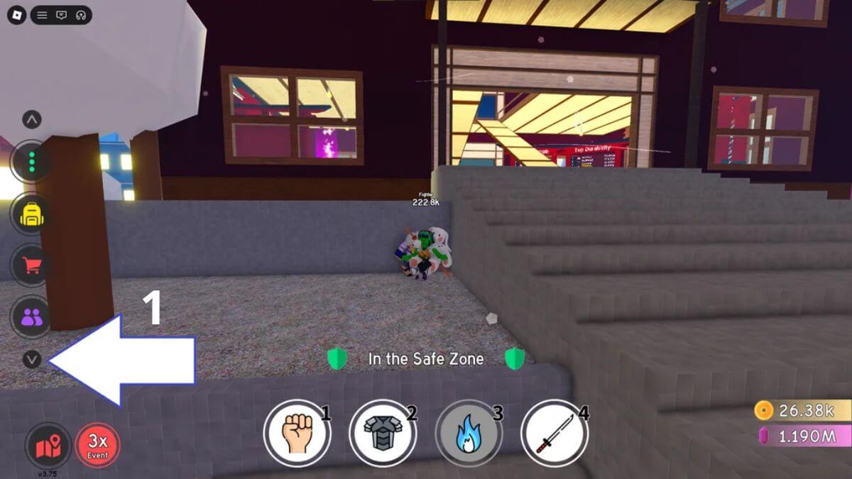 Cách nhận Code Anime Fighting Simulator Endless bước 1