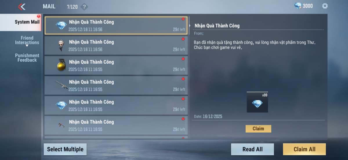 Cách nhận code Crossfire: Legends bước 5