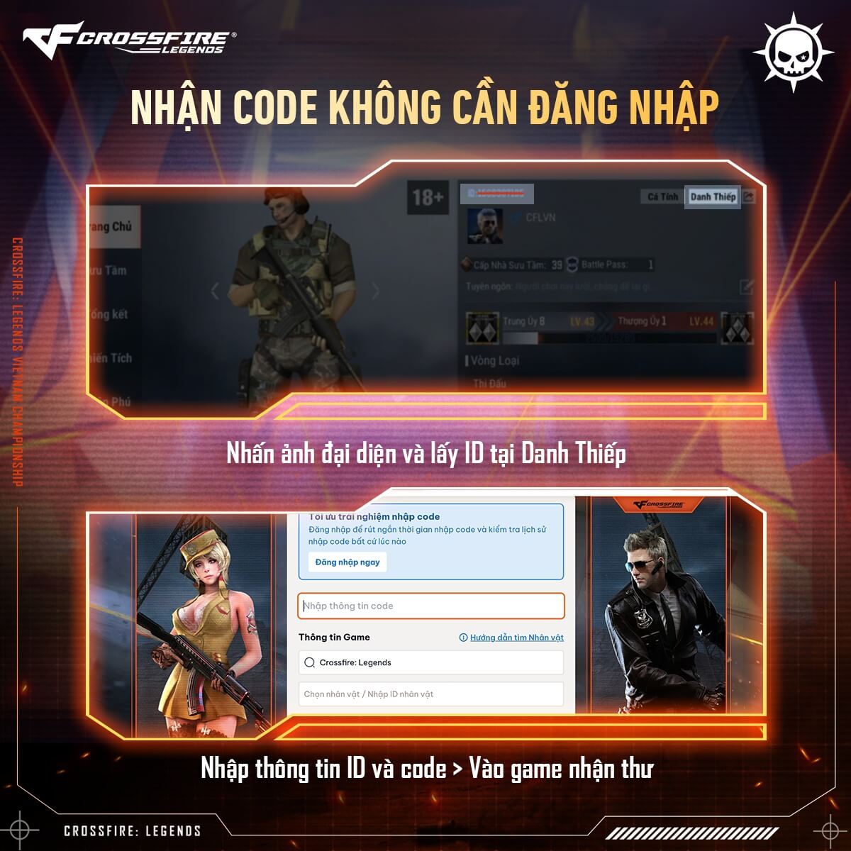 Cách nhận code Crossfire: Legends không cần đăng nhập
