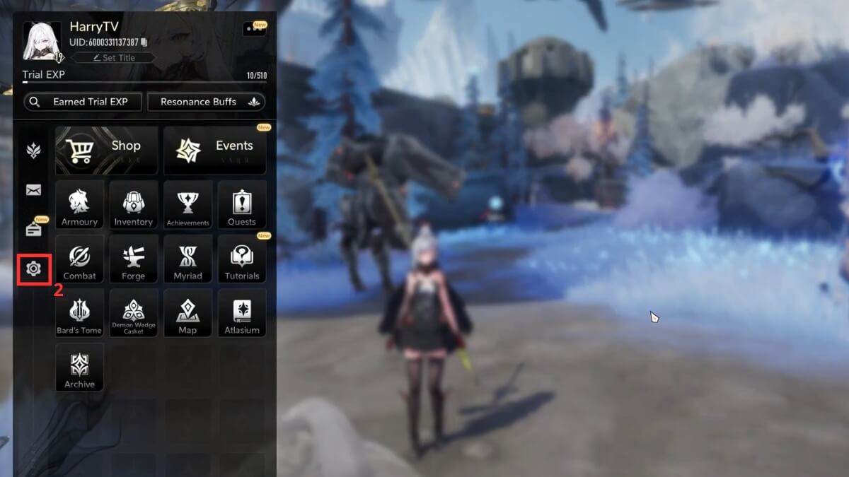 Cách nhận code Duet Night Abyss bước 2