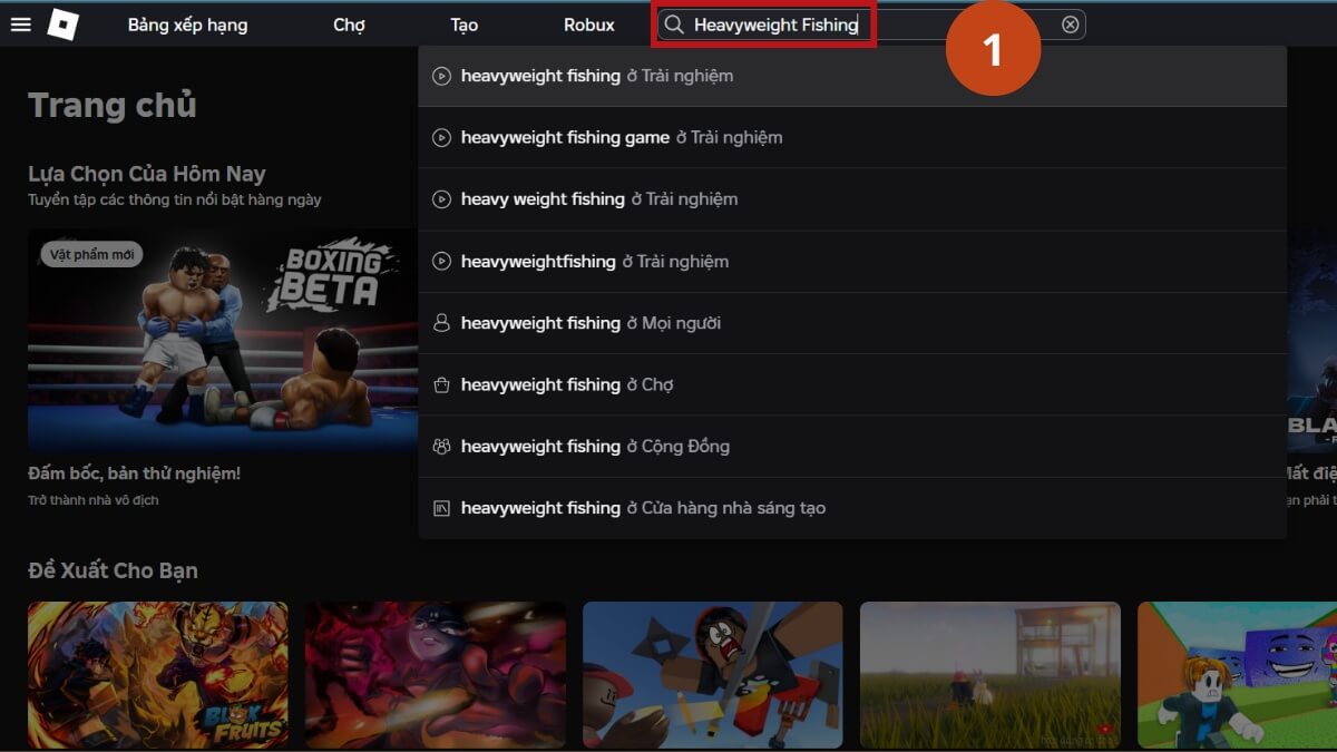 Cách nhận code heavyweight fishing bước 1