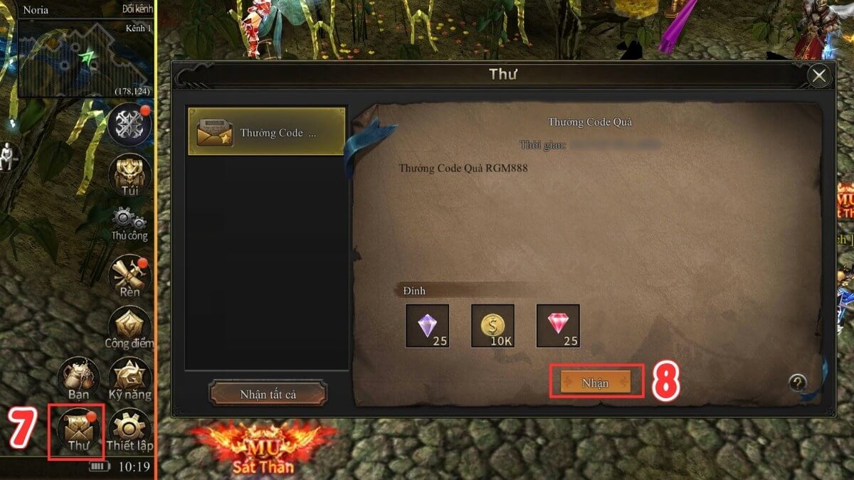 Tất tần tật code MU Vĩnh Hằng 2026 + hướng dẫn nhập nhanh 10 Cách nhận code MU Vĩnh Hằng bước 4