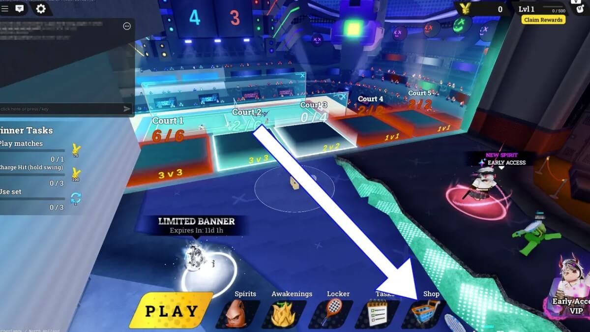 Cách nhận Code Racket Rivals bước 2