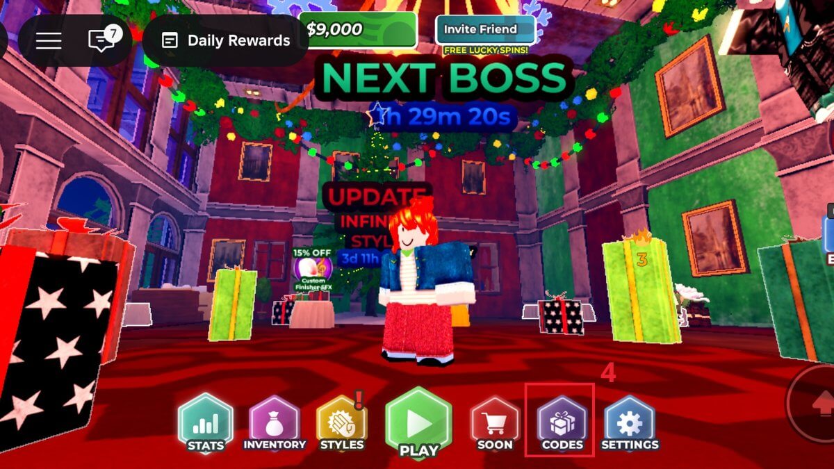 Cách nhận code Slap Roblox bước 2