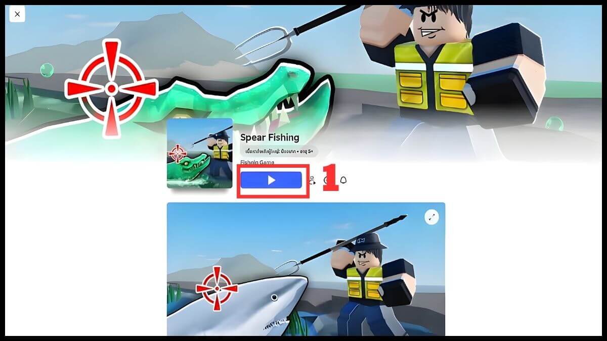Cách nhận Code Spear Fishing bước 1
