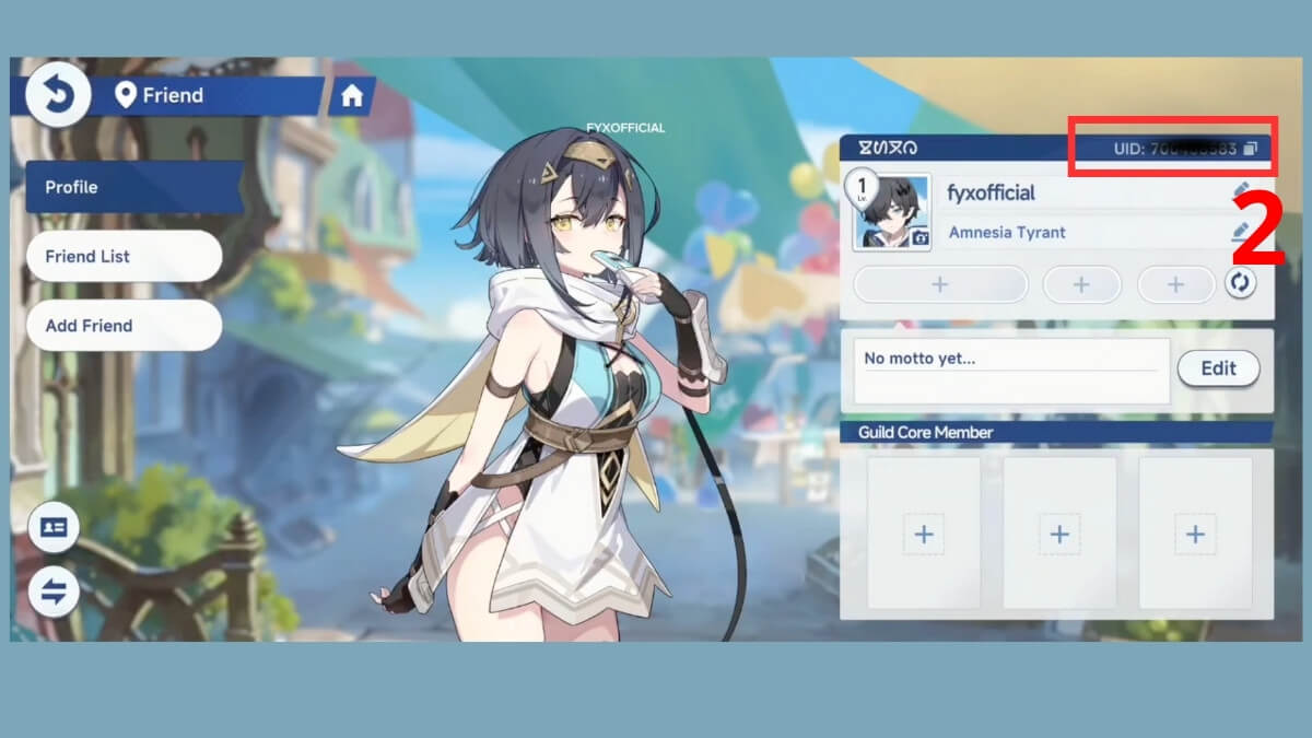 Cách nhận Code Stella Sora bước 2