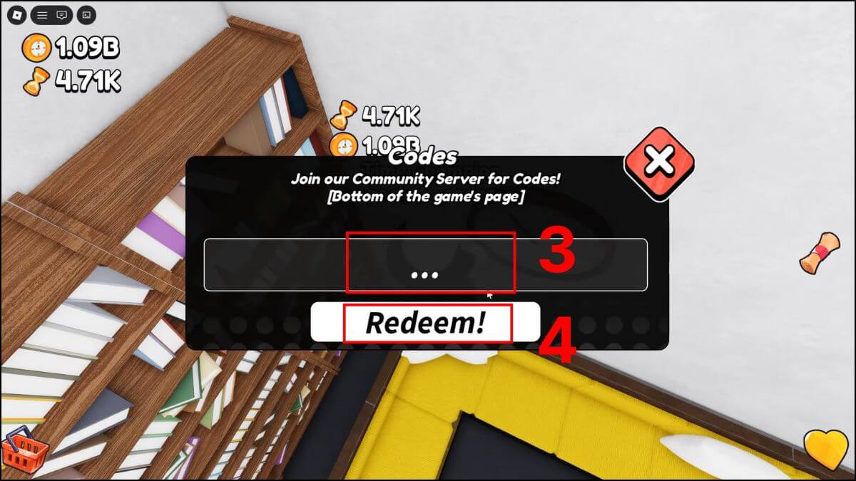 Cách nhận code Waste Time bước 3