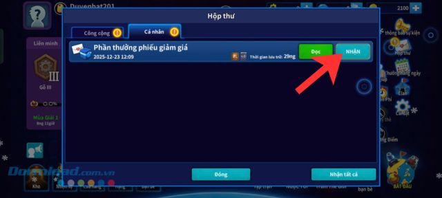cách nhập Code Gunbound Legends: Vua Tọa Độ bước nhận thưởng