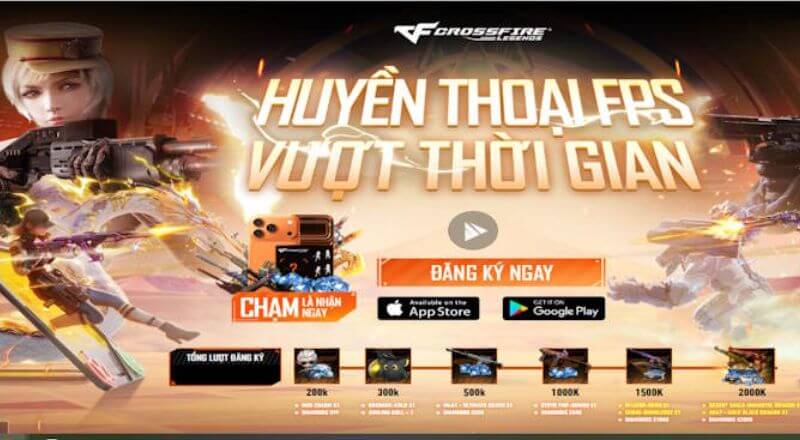 Code Crossfire: Legends mới nhất – Nhận quà hấp dẫn ngay khi ra mắt