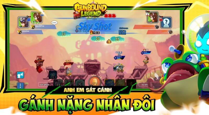 Giới thiệu tổng quan về Gunbound Legends: Vua Tọa Độ