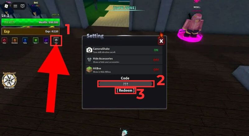 Hướng Dẫn Nhập Code Anime Volt Roblox Đơn Giản Nhất