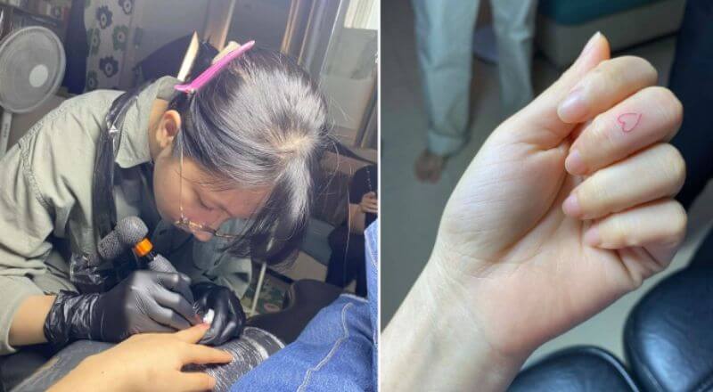 Không phân biệt được trái phải, cô gái xăm hình lên ngón tay để nhận biết