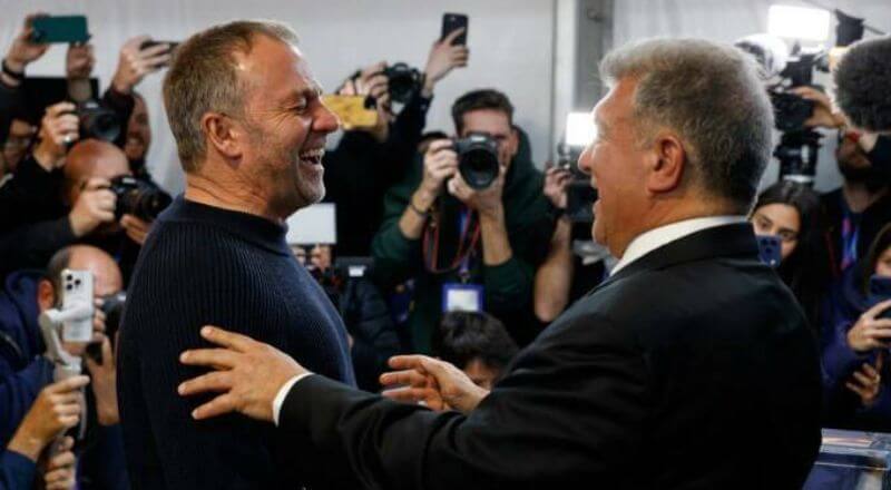 Laporta hé lộ Barca sắp gia hạn hợp đồng Hansi Flick tới 2028 2