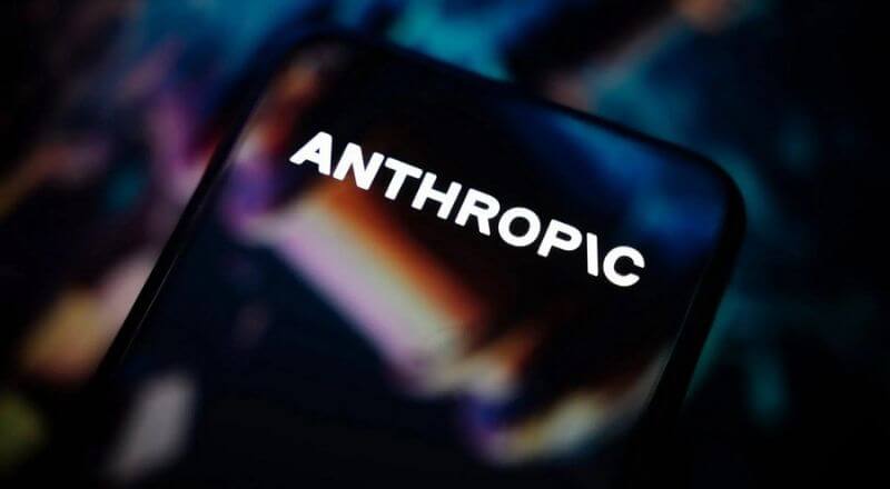 Logo Anthropic đang hiển thị trên màn hình smartphone