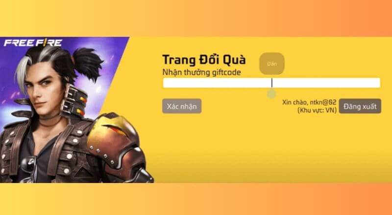 Nhập code Free Fire max để đổi thưởng