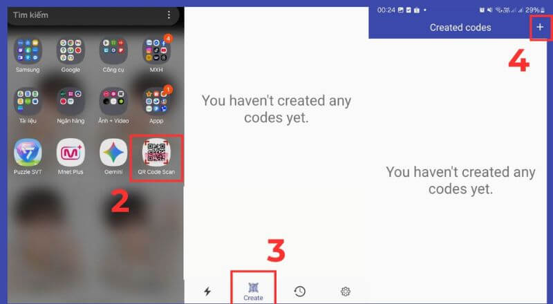 Mã Code cá nhân là gì? Cách lập mã nhanh trong vài bước 21 Tạo mã code bằng ứng dụng trên điện thoại bước 2