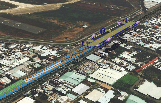 Bản vẽ Thiết kế mặt bằng ga gầm Phạm Văn Bạch