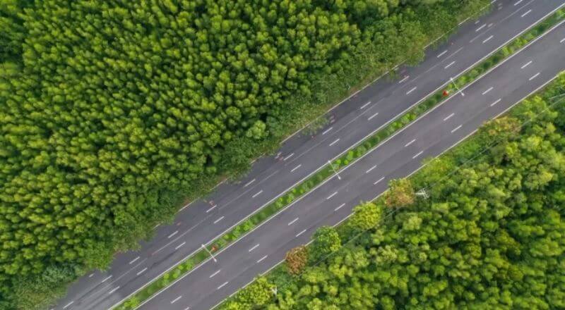 Góc nhìn Đường Rừng Sác từ trên cao