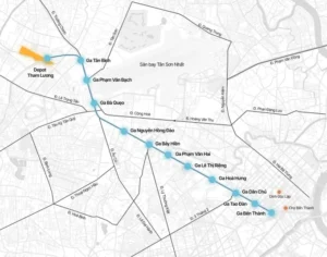 Hình ảnh chi tiết về tuyến metro Bến Thành - Tham Lương